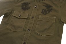画像12: FREEWHEELERS & CO. [1944 U.S.M.C. Marine Scout Bombing SQ932 "TEUFELHUND" Gemsa #2533002 KHAKI OLIVE size.17] (12)