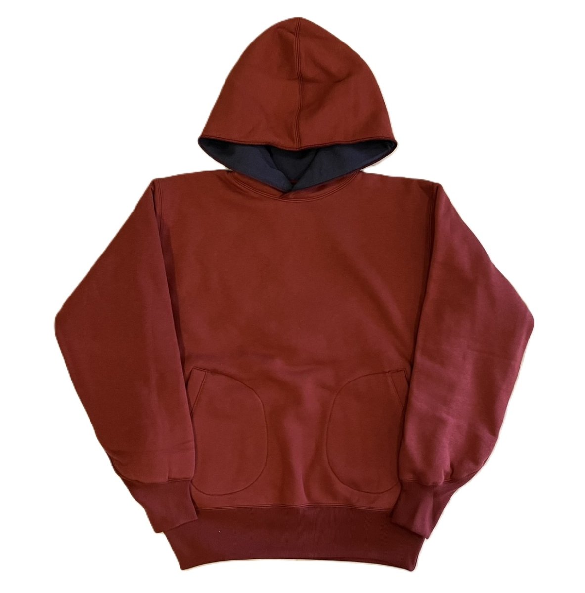 画像1: FREEWHEELERS & CO. ["DOUBLE FACE ATHLETIC HOODED SWEAT SHIRT" SPECIAL H/W×M/W #2534012 DARK CRIMSON×OLD NAVY size.38,40,42,44] (1)