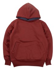 画像1: FREEWHEELERS & CO. ["DOUBLE FACE ATHLETIC HOODED SWEAT SHIRT" SPECIAL H/W×M/W #2534012 DARK CRIMSON×OLD NAVY size.38] (1)