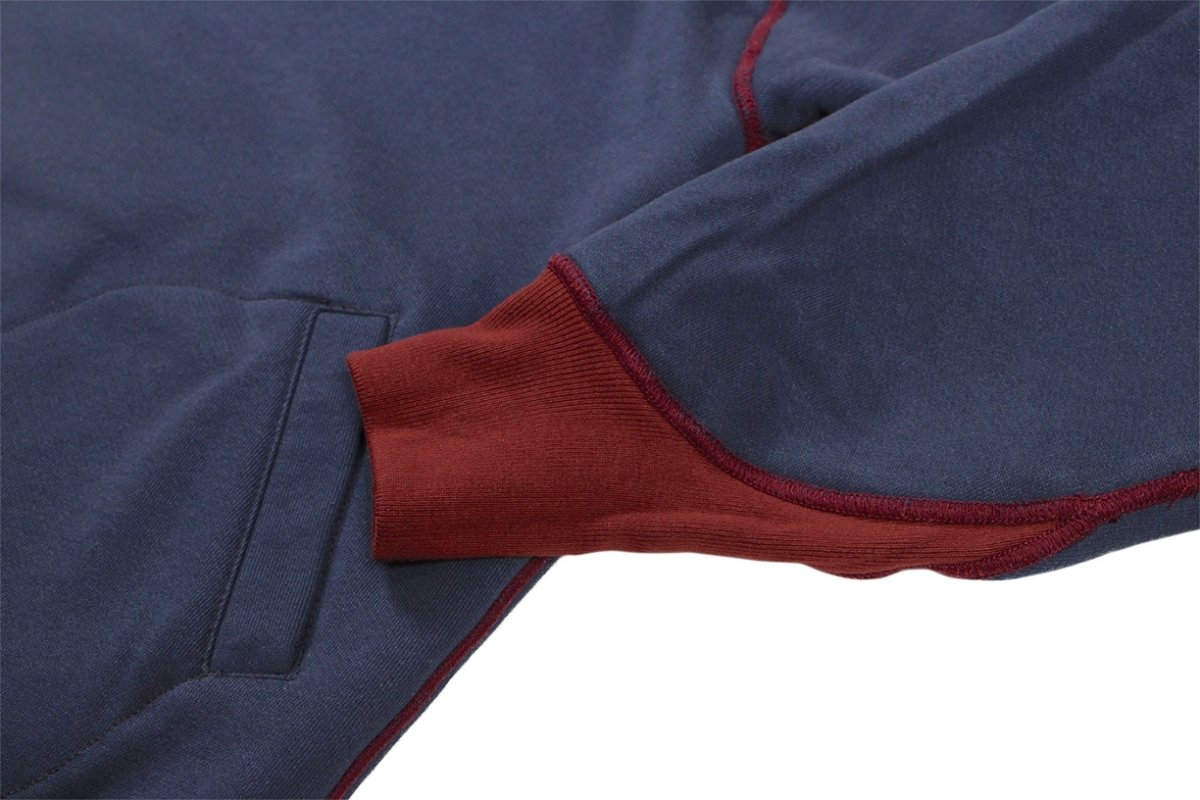 画像17: FREEWHEELERS & CO. ["DOUBLE FACE ATHLETIC HOODED SWEAT SHIRT" SPECIAL H/W×M/W #2534012 DARK CRIMSON×OLD NAVY size.38] (17)