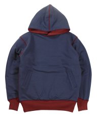 画像3: FREEWHEELERS & CO. ["DOUBLE FACE ATHLETIC HOODED SWEAT SHIRT" SPECIAL H/W×M/W #2534012 DARK CRIMSON×OLD NAVY size.38] (3)