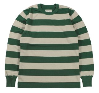 WESTRIDE -HEAVY BORDER LONG TEE- BLK×H.GRY