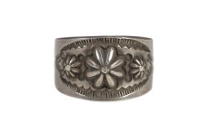 画像1: Navajo #2605 Edison Sandy Smith "Embos & Stamp work Ring" 21号 (1)