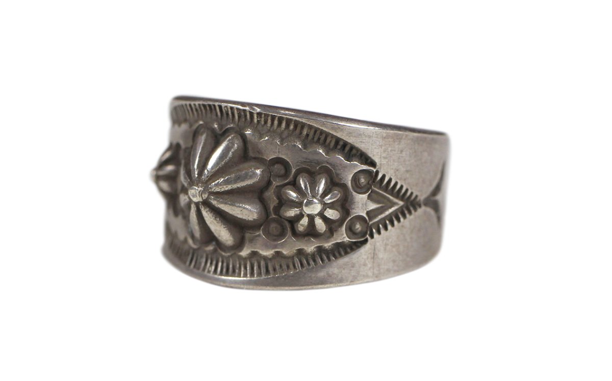 画像6: Navajo #2605 Edison Sandy Smith "Embos & Stamp work Ring" 21号 (6)