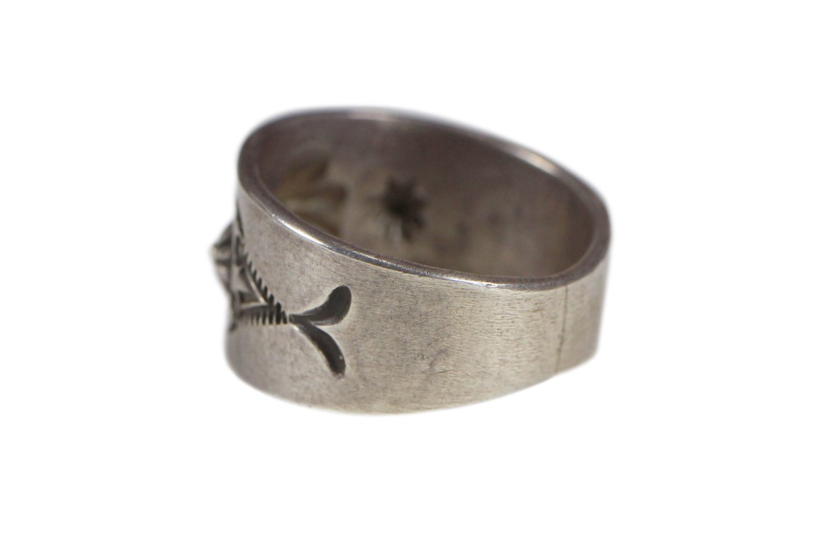 画像5: Navajo #2605 Edison Sandy Smith "Embos & Stamp work Ring" 21号 (5)