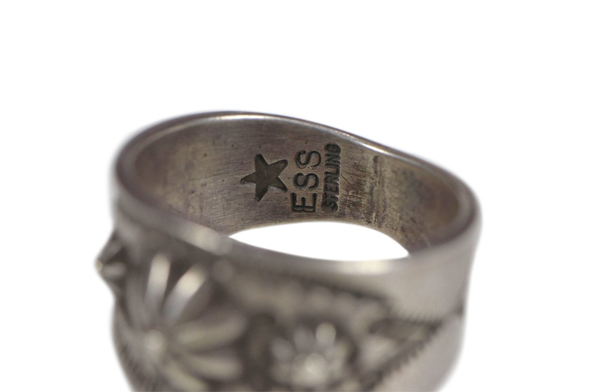 画像7: Navajo #2605 Edison Sandy Smith "Embos & Stamp work Ring" 21号 (7)