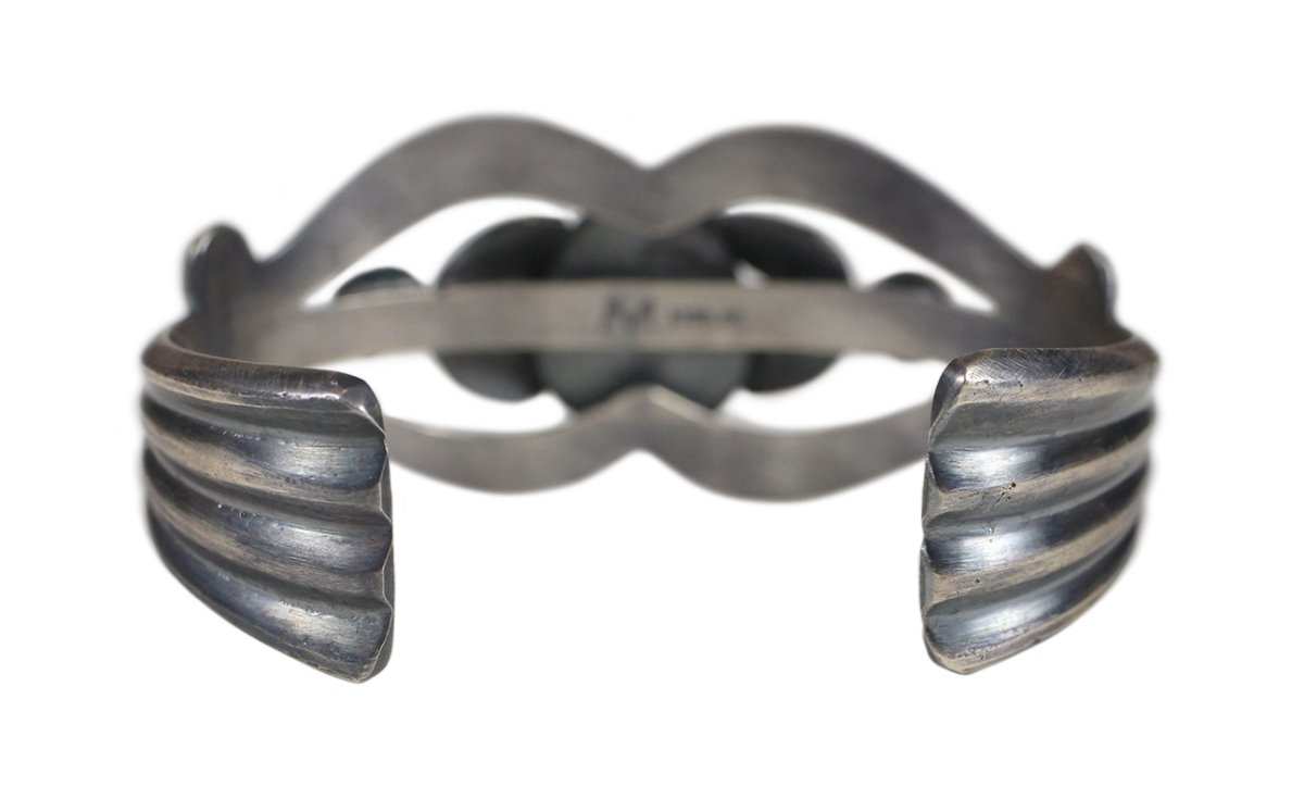 画像4: Navajo #2602 Henry Morgan "Turquoise Bangle (Kingman)" (4)