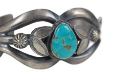 画像7: Navajo #2602 Henry Morgan "Turquoise Bangle (Kingman)" (7)