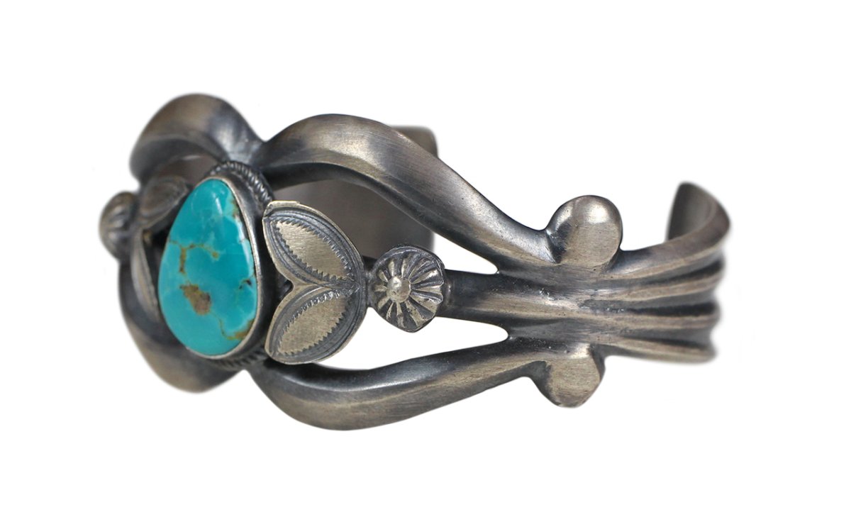 画像6: Navajo #2602 Henry Morgan "Turquoise Bangle (Kingman)" (6)