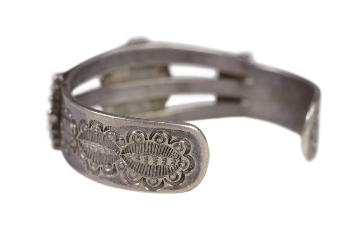 画像5: Navajo #2601 Glen Adakai 1940s "Fred Harvy Style Turquoise Bangle (Fox Turquoise)"  (5)