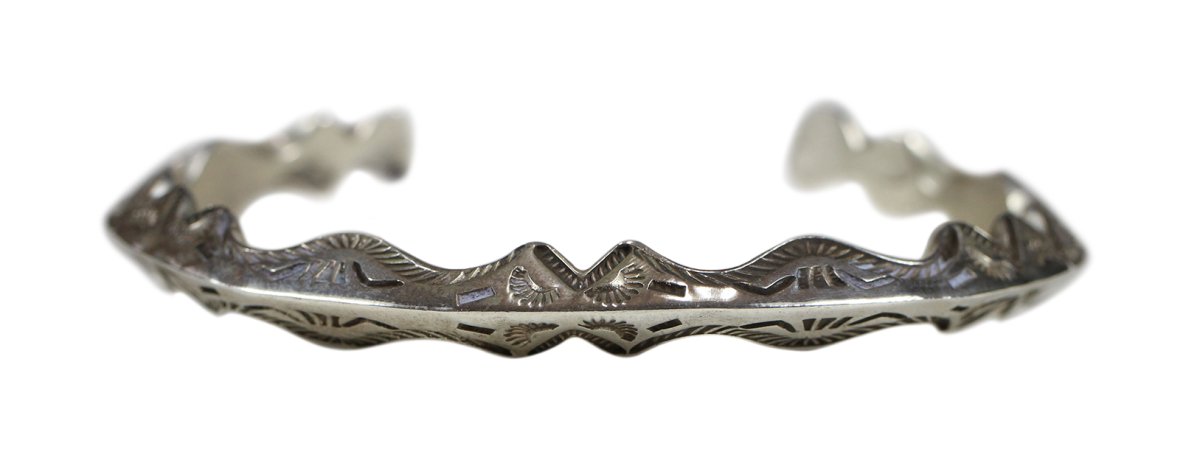画像1: Navajo #2603 RAY ADAKAI "Triangle Bangle" (1)