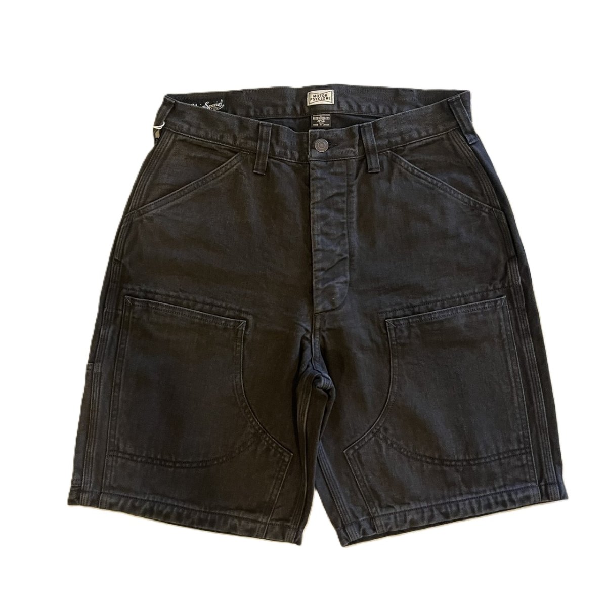 画像1: FREEWHEELERS & CO.＜MOTOR PSYCLONE GARAGE SERIES＞ ["BAKERSFIELD" CUT-LENGTH TROUSERS #2622009 YARN-DYED INK BLACK w.30,32,34,36] (1)