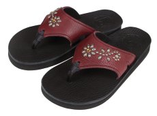 画像1: HTC × THE SANDALMAN ["BEACH WIDE" BURGUNDY×BLACK size.9] (1)