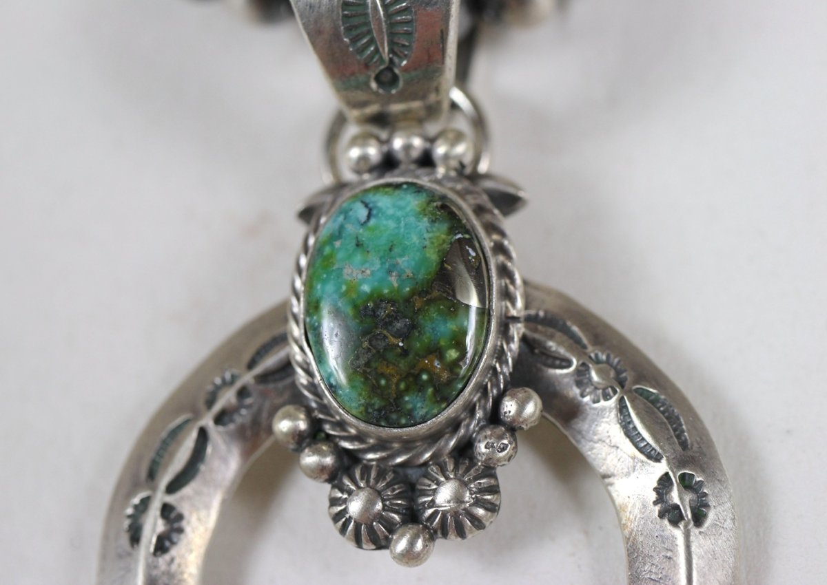 画像11: Navajo #2612 Samuel Yellowhair "Naja Necklace (Royston Turquoise)"  (11)