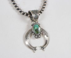 画像3: Navajo #2612 Samuel Yellowhair "Naja Necklace (Royston Turquoise)"  (3)