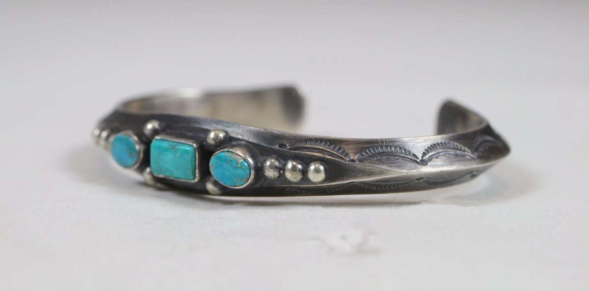 画像7: Navajo #2615 Fritson Toledo "Bangle (Fox Turquoise)" (7)