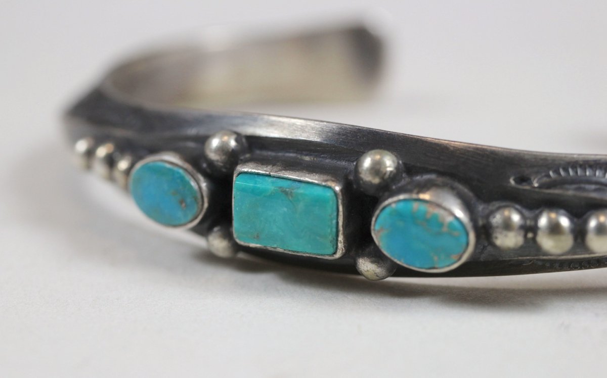 画像9: Navajo #2615 Fritson Toledo "Bangle (Fox Turquoise)" (9)