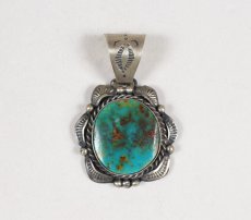 画像1: Navajo #2617 Mike Smith "Top (Kingman Turquoise)" (1)