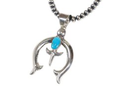 画像4: Navajo #2611 Mildred Parkhurst "Naja Necklace (Kingman Turquoise)"  (4)