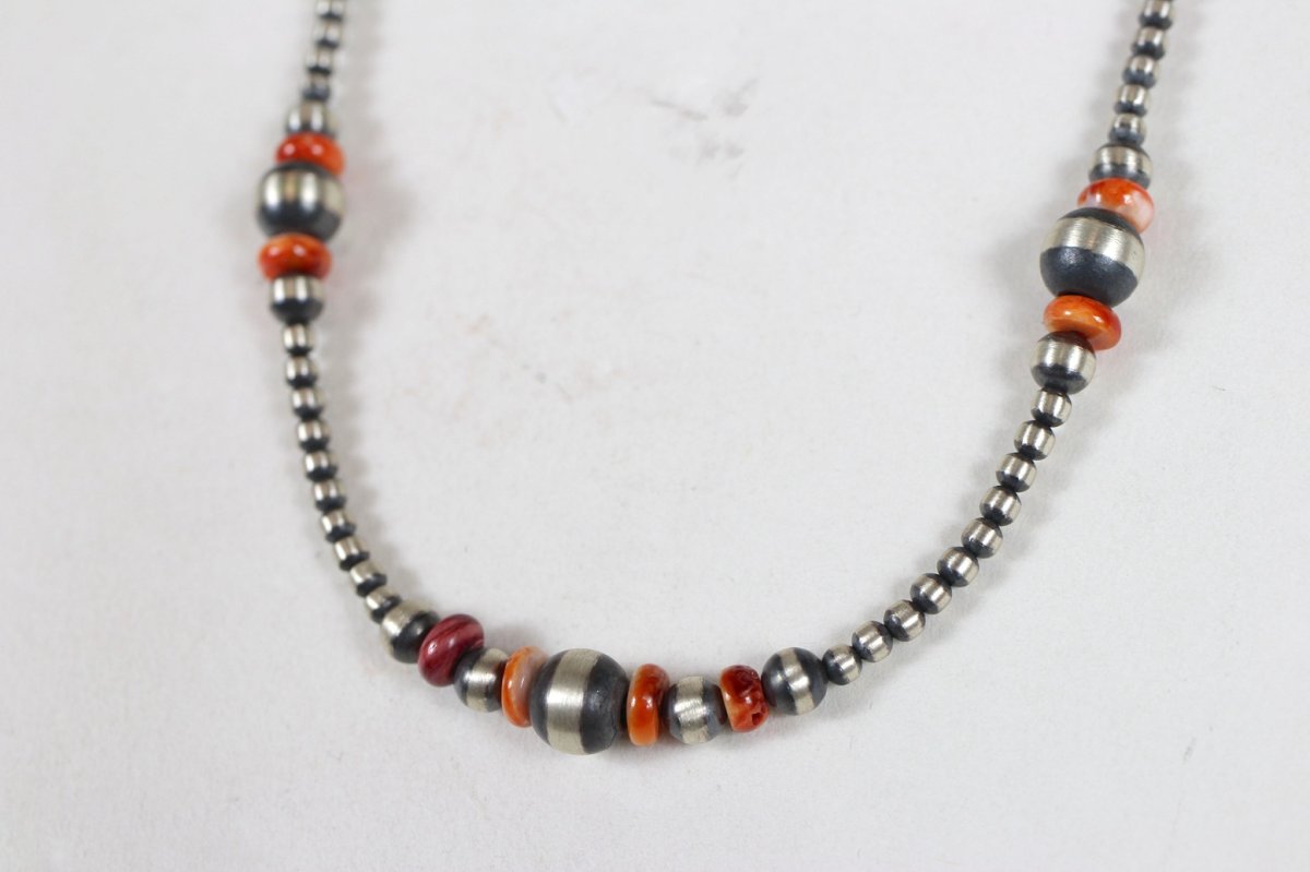 画像3: Navajo #2621 "Navajo Pearl × Beads Necklace"  (3)