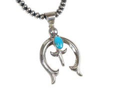 画像3: Navajo #2611 Mildred Parkhurst "Naja Necklace (Kingman Turquoise)"  (3)