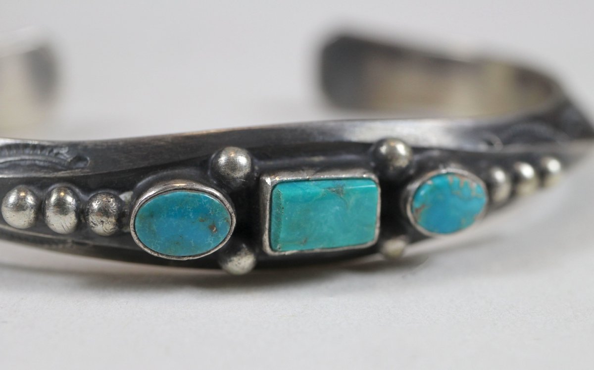 画像8: Navajo #2615 Fritson Toledo "Bangle (Fox Turquoise)" (8)