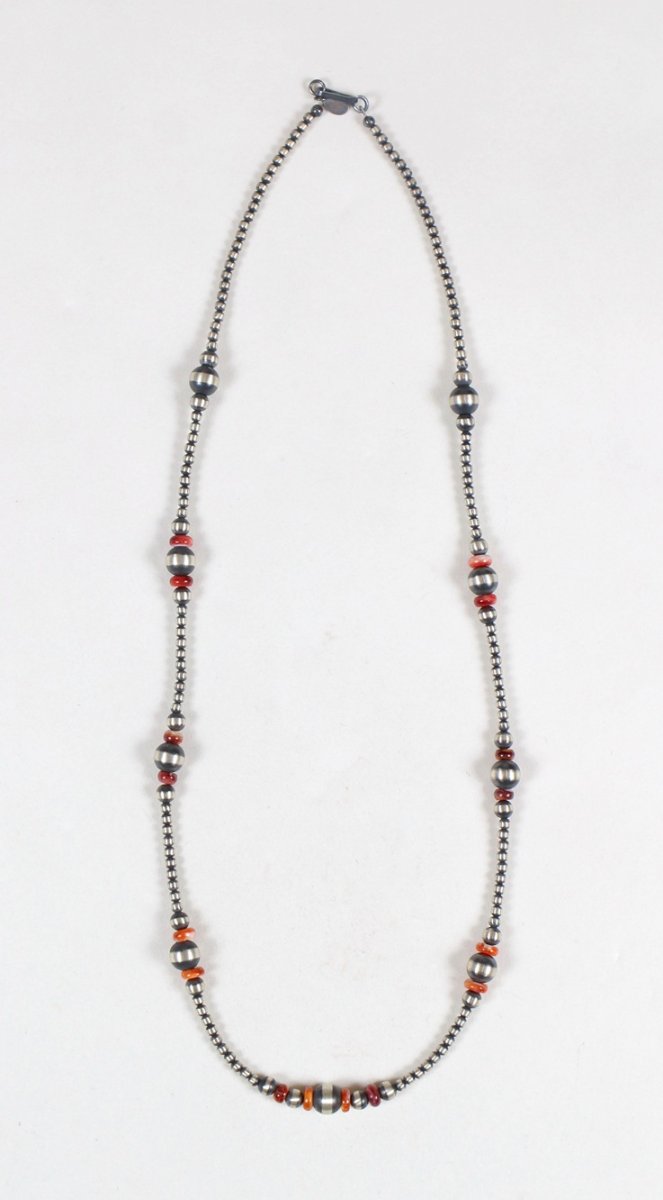 画像5: Navajo #2621 "Navajo Pearl × Beads Necklace"  (5)