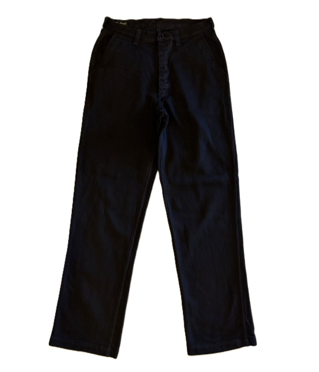 画像1: FREEWHEELERS & CO. ＜MOTOR PSYCLONE GARAGE SERIES＞ ["BLACK ROGUE" TROUSERS #2622008 YARN-DYED RUDE BLACK w.30,32,34,36] (1)