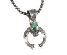 画像3: Navajo #2612 Samuel Yellowhair "Naja Necklace (Royston Turquoise)"  (3)