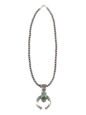 画像1: Navajo #2612 Samuel Yellowhair "Naja Necklace (Royston Turquoise)"  (1)