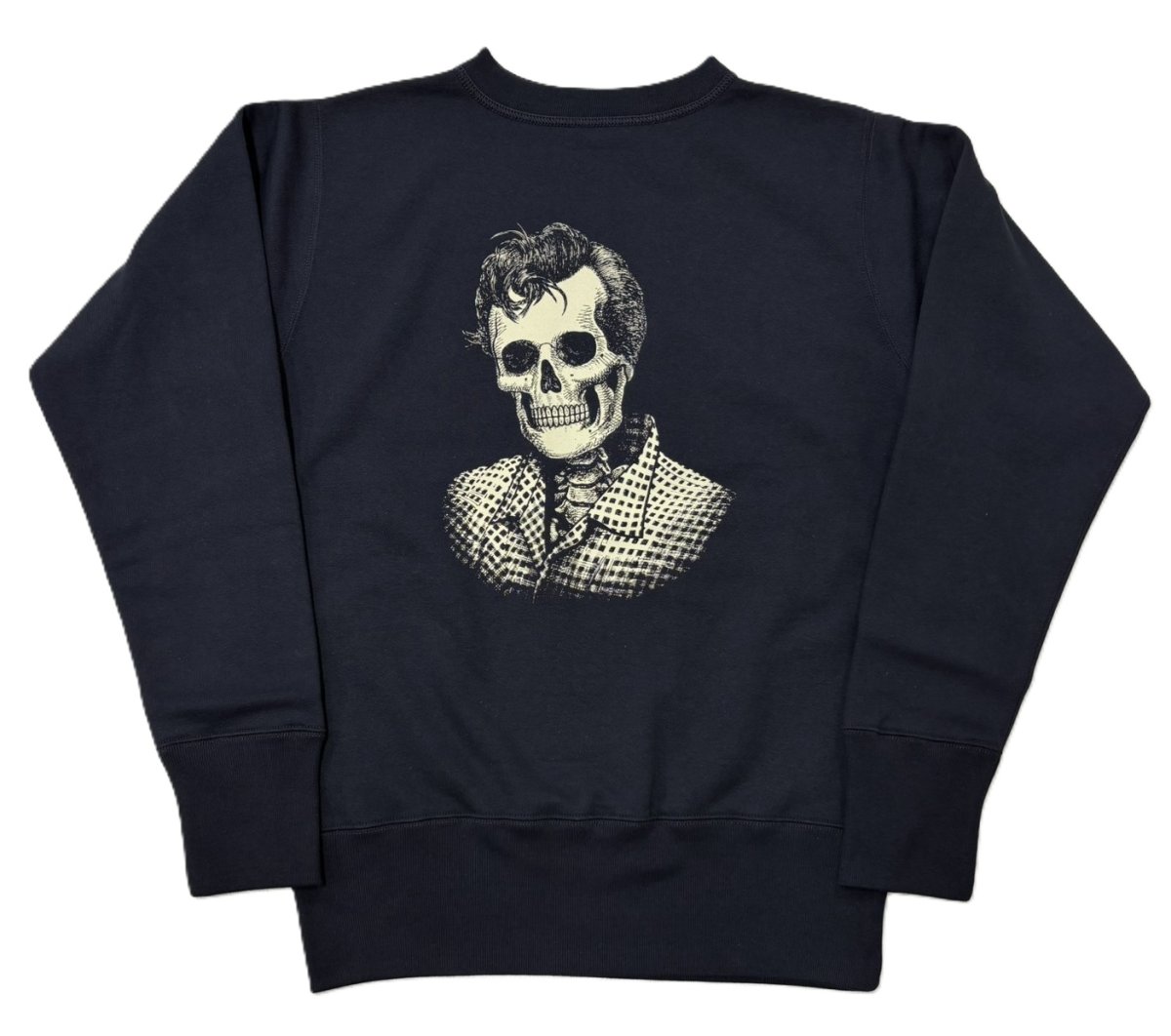 画像1: FREEWHEELERS & CO.＜Visions of the Great American Legends＞["BEAT GOES ON" SET-IN SLEEVE SWEAT SHIRT #2634002 JET NAVY size.38,40,42,44,46] (1)