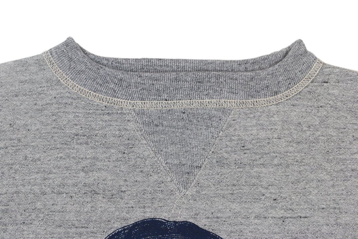 画像3: FREEWHEELERS & CO.＜Visions of the Great American Legends＞["BOUND FOR GLORY" DOUBLE V SET-IN SLEEVE SWEAT SHIRT #2634001 MIX GRAY size.42,46] (3)
