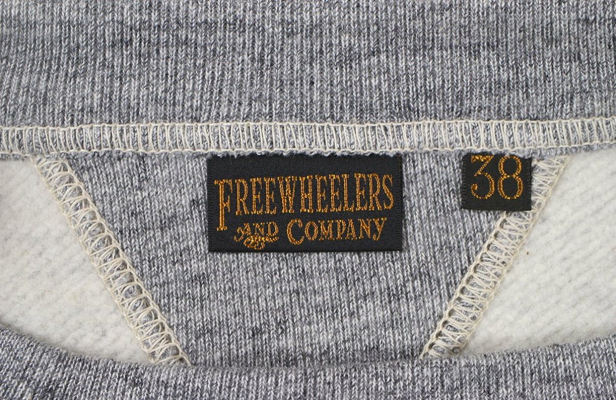 画像4: FREEWHEELERS & CO.＜Visions of the Great American Legends＞["BOUND FOR GLORY" DOUBLE V SET-IN SLEEVE SWEAT SHIRT #2634001 MIX GRAY size.42,46] (4)