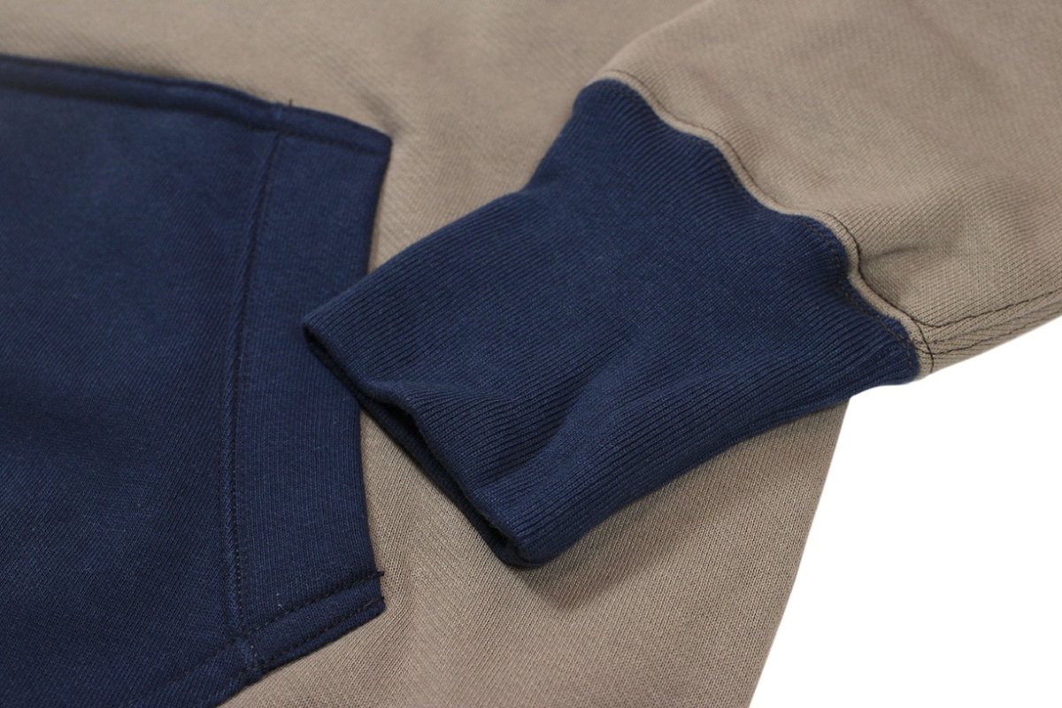 画像9: FREEWHEELERS & CO. ["AFTER HOOD SWEAT SHIRT SET-IN SLEEVE" DOUBLE FACE #2634004 MEDIUM GRAY×OLD NAVY×DRY CREAM size.40,42] (9)