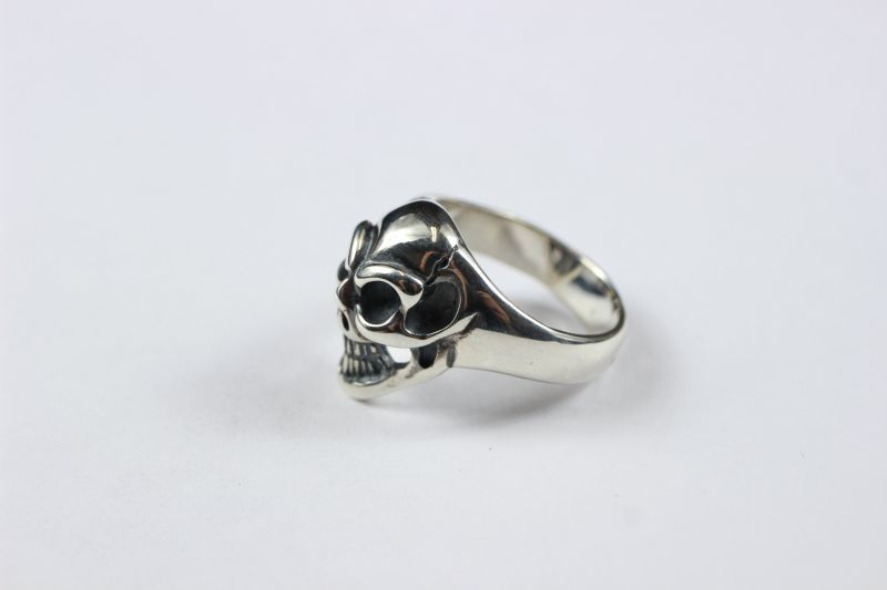Bill Wall Leather -Small Good Luck Skull Ring-