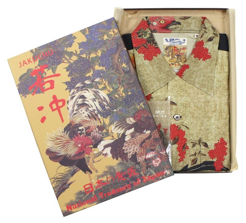 めていたた SUNSURF×伊藤若沖SPECIAL 動植綵絵 南天雄鶏図 tzmxk