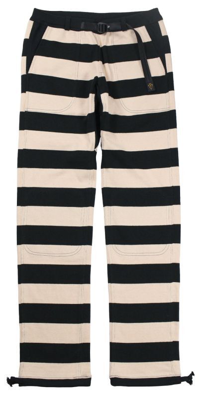 WESTRIDE -BORDER LONG PANTS- BLK×CRM