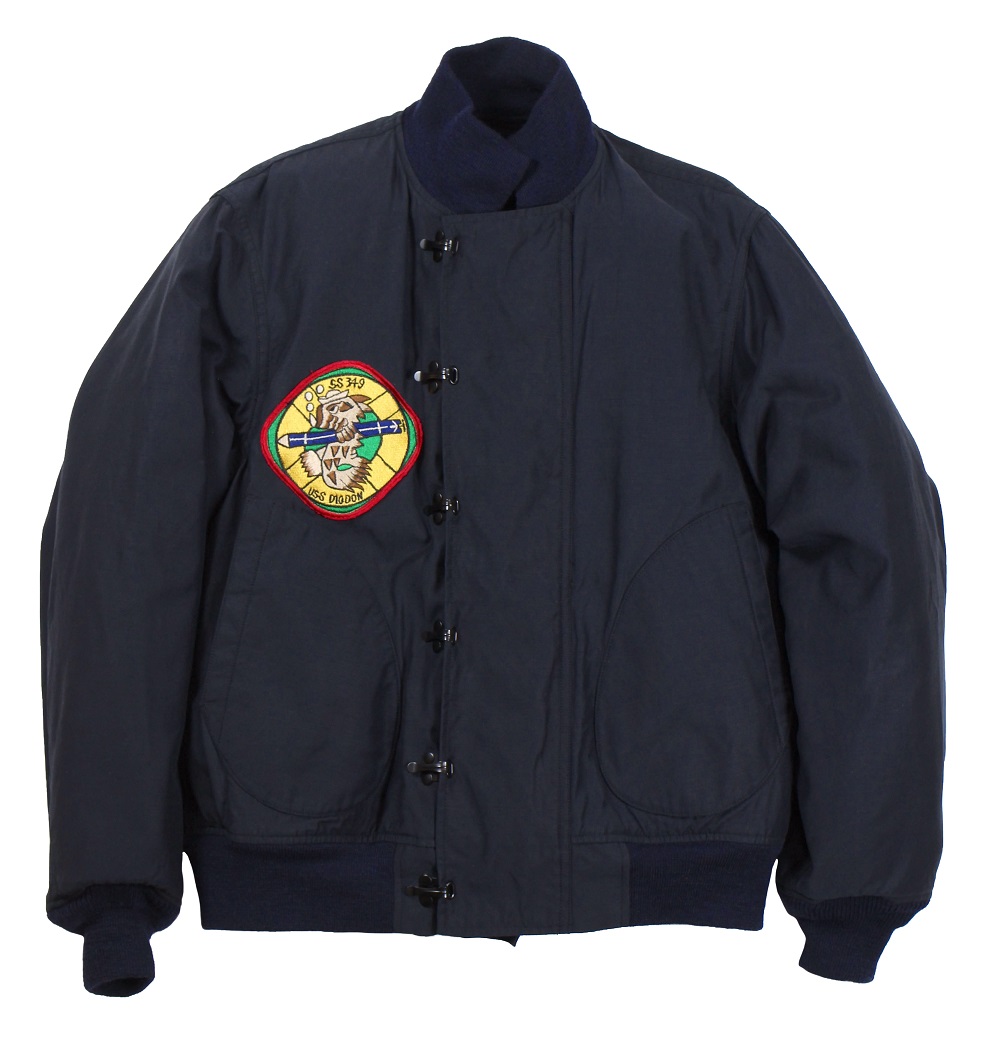 BUZZ RICKSON'S JACKET, DECK, HOOK “RAYON/COTTON VERSION NAVY