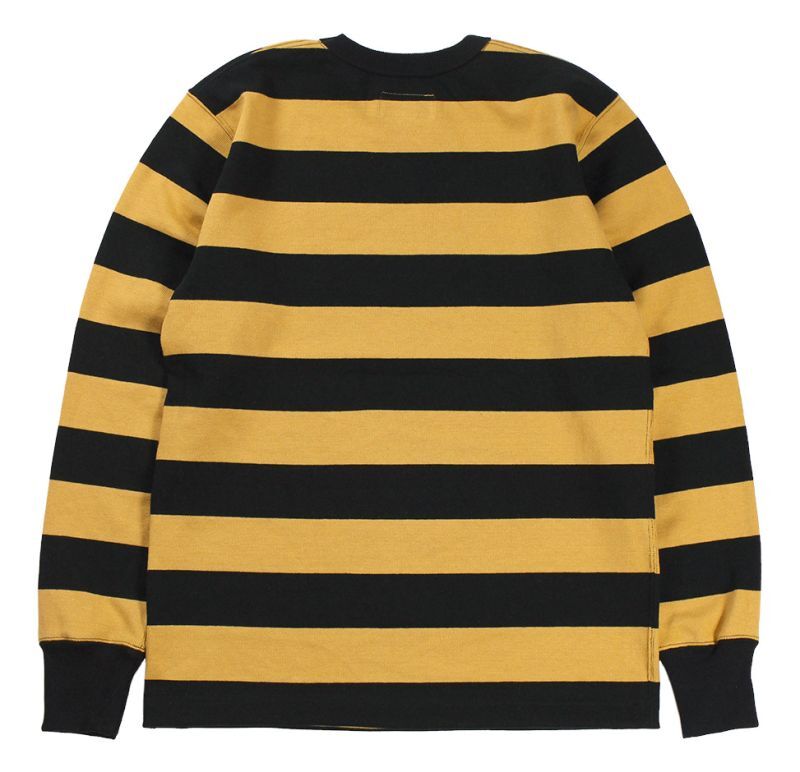 WESTRIDE -HEAVY BORDER LONG TEE- BLK×MSTD